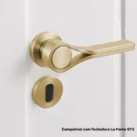 Maçaneta Drop Externa Zen Design- Gold Escovado - Imagem 2