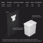 Lixeira Easy Living 15 Litros Zen - Cinza - Imagem 3