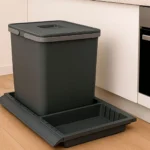 Lixeira com Base Média 15 Litros Metropolis Zen - Cinza - Imagem 2