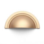 Puxador Shell 64mm Zen Design - Dourado Matte