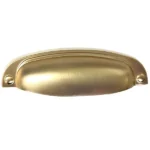 Puxador Vintage Concha Pauma-Cor Dourado Escovado 96mm