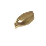 Puxador Vintage Concha Pauma-Cor Dourado Escovado 96mm - Imagem 3