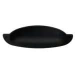 Puxador Vintage Concha Pauma-Cor Preto Fosco 96mm